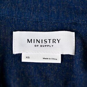 Ministry of Supply Composite Dress Shirt Stretch Breathable Merino Wool-XS